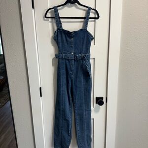 Good American Denim Belted Jumpsuit